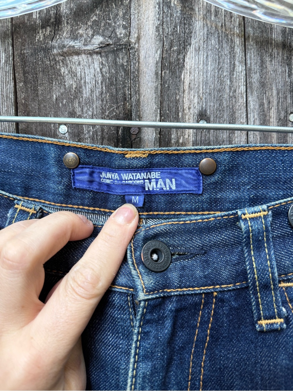 Junya Watanabe x Comme des Garçon MAN Dark Blue Denim Carpenter Jeans M AD2009 - Picture 8 of 16